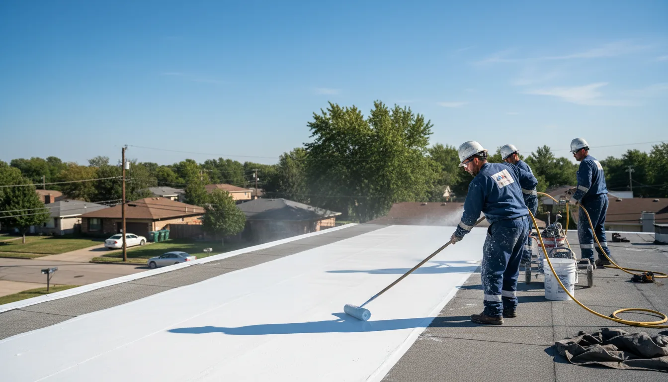 Commercial roof coating in Chesterland, OH near me